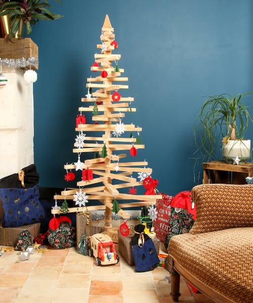 Sapins en bois design et durable de la marque Mon sapin durable.