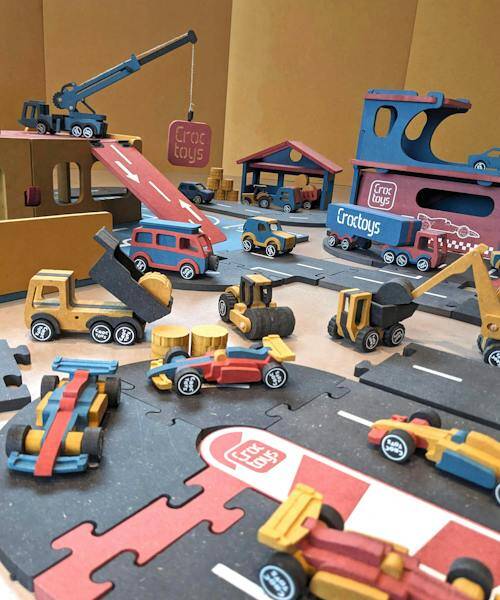 Panorama des jouets en bois fabriqués en France par CROCTOYS.