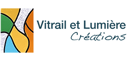 Logo de la marque Vitrail et Lumière-Créations fabricant d'objet déo en vitrail.
