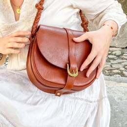 Sac en Cuir Marron Épais - Cléophée