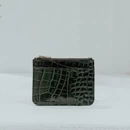 Porte-Monnaie Cuir Vert Croco - Giulia
