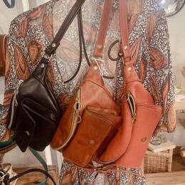 Sac Banane Cuir Argile