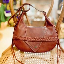 Sac en Cuir Marron Western - Capucine