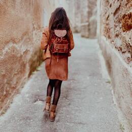 Sac à Dos en Cuir Marron Vintage - Aventurier