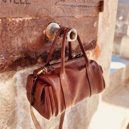 Sac en Cuir Marron Antique - Agathe