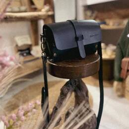 Sac en Cuir Noir - Émilie