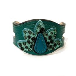 Bracelet Manchette Cuir Nature