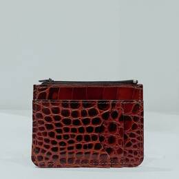 Porte-Monnaie Cuir Marron Croco - Giulia