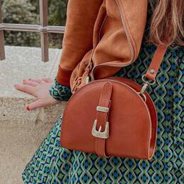 Sac en Cuir Marron - Nathalie Taille S