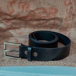 Ceinture Cuir Unisexe Noir 35mm