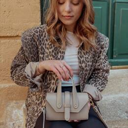 Sac en Cuir Taupe - Suzanne