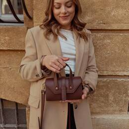 Sac en Cuir Chocolat - Suzanne