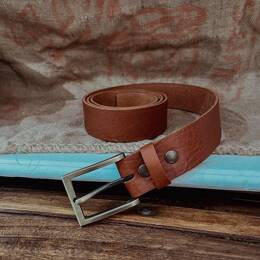 Ceinture Cuir Unisexe Marron 35mm