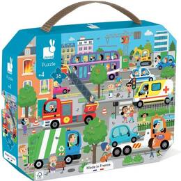 Valisette puzzle 36 pièces thème city