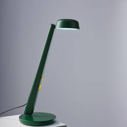 La lampe Polux - Vert forêt & Jaune