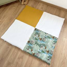 Tapis d'éveil nomade et évolutif - Jungle/moutarde