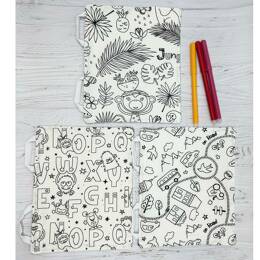 3 pages de coloriage mallette d'activités évolutive - MIX