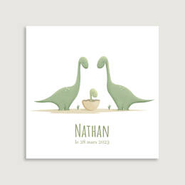 Faire-part Famille Diplodocus
