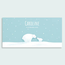 Faire-part Ours Polaires (H)