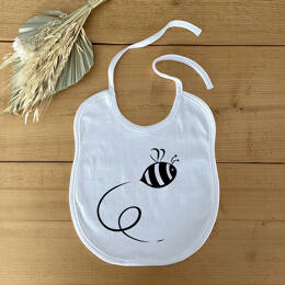 Bavoir Bébé Abeille en Vol