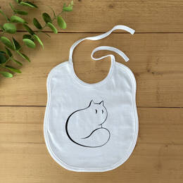 Bavoir Bébé Chat de Côté