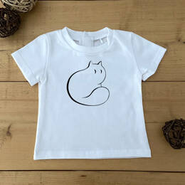 T-shirt Bébé Chat de Côté