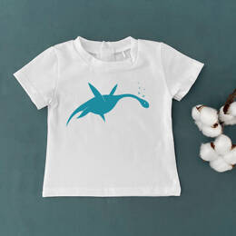 T-Shirt Bébé Plésiosaure (P)