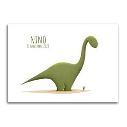 Affiche Diplodocus - Fond Blanc