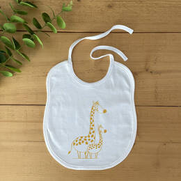 Bavoir Bébé Girafe et Girafon