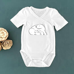 Body Bébé Ours Polaires Couchés