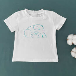T-Shirt Bébé Ours Polaires Couchés