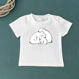 T-Shirt Bébé Famille Ours Polaires