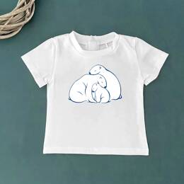 T-Shirt Bébé Famille Ours Polaires