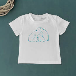 T-Shirt Bébé Famille Ours Polaires