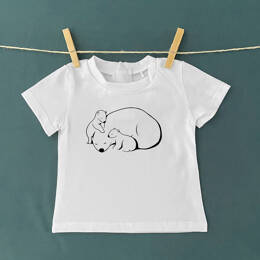 T-Shirt Bébé Ours Polaire et Oursons
