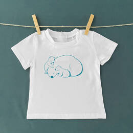 T-Shirt Bébé Ours Polaire et Oursons
