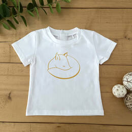T-Shirt Bébé Renard Endormi