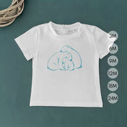 T-Shirt Bébé Famille Ours Polaires - Bonne Affaire
