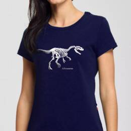 T-Shirt Femme - Allosaurus - Bleu