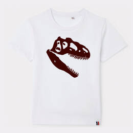 T-shirt Enfant Crâne Allosaurus - blanc