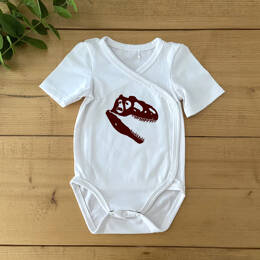 Body Bébé Crâne Allosaurus - blanc
