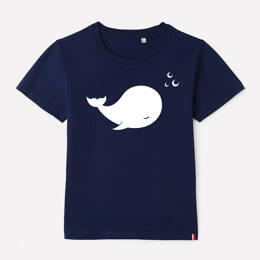 T-Shirt Enfant Baleine - Bleu