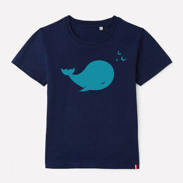 T-Shirt Enfant Baleine - Bleu