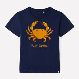 T-shirt Enfant Petit Crabe - bleu