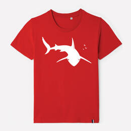 T-Shirt Enfant Requin - Rouge