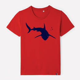 T-Shirt Enfant Requin - Rouge