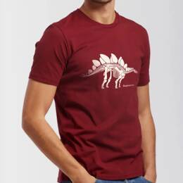 T-Shirt Homme - Stegosaurus - Rouge