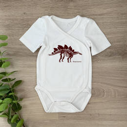Body Bébé Stegosaurus - blanc