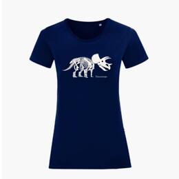 T-Shirt Femme - Triceratops - Bleu