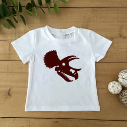 T-shirt Bébé Crâne Triceratops